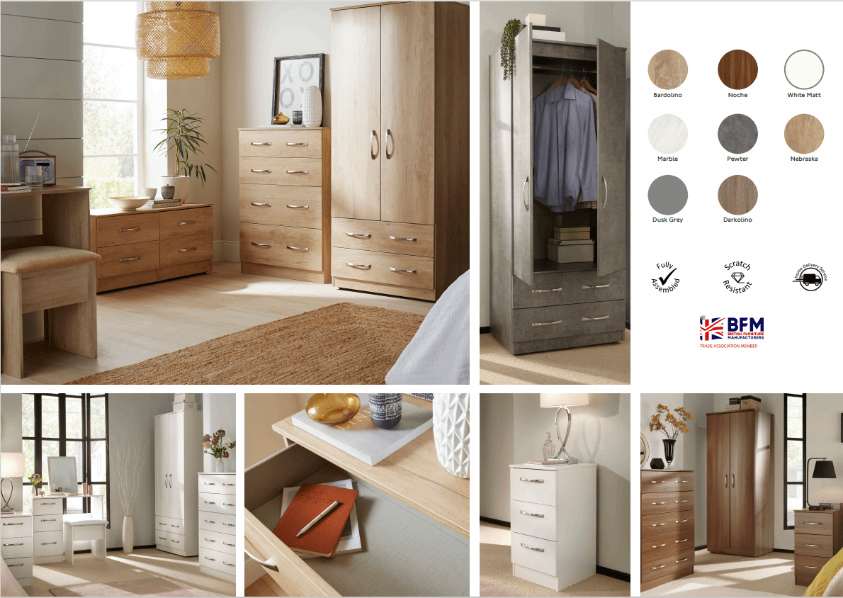 Avon Bedroom Furniture Several Colours Available